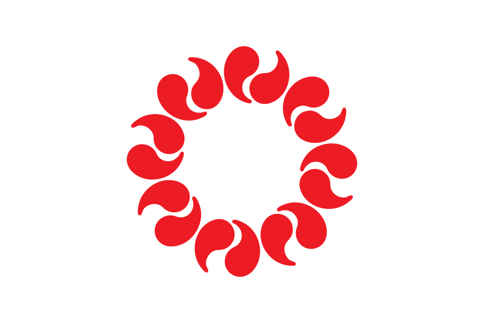 Saitama prefecture flag (mon)