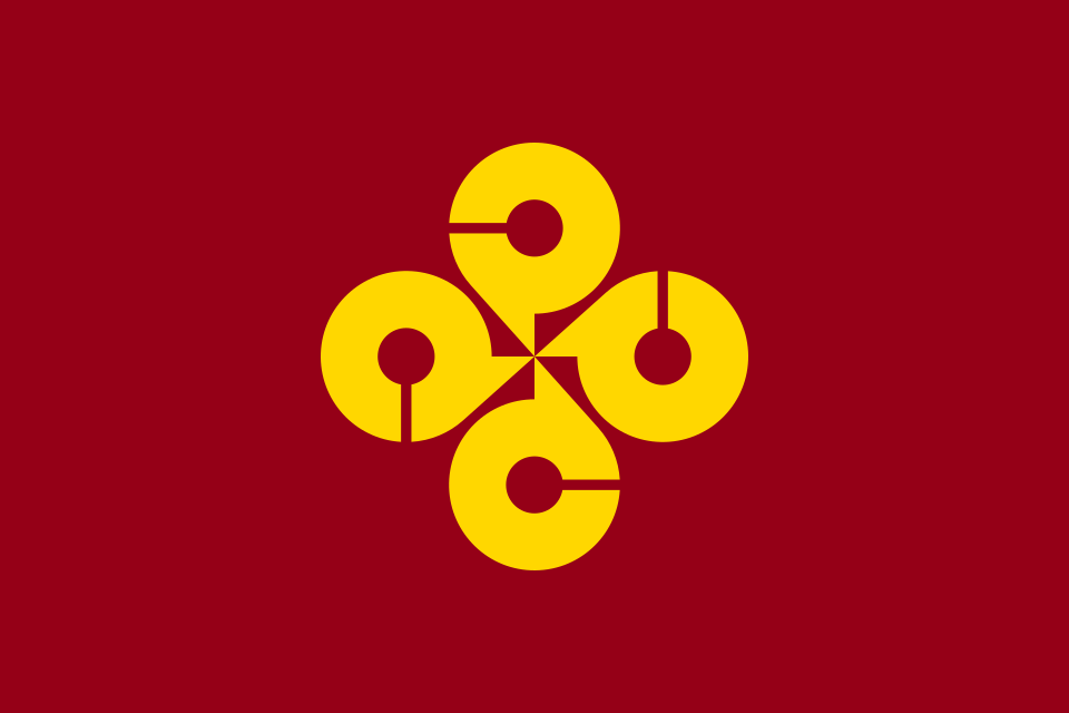 Shimane prefecture flag (mon)